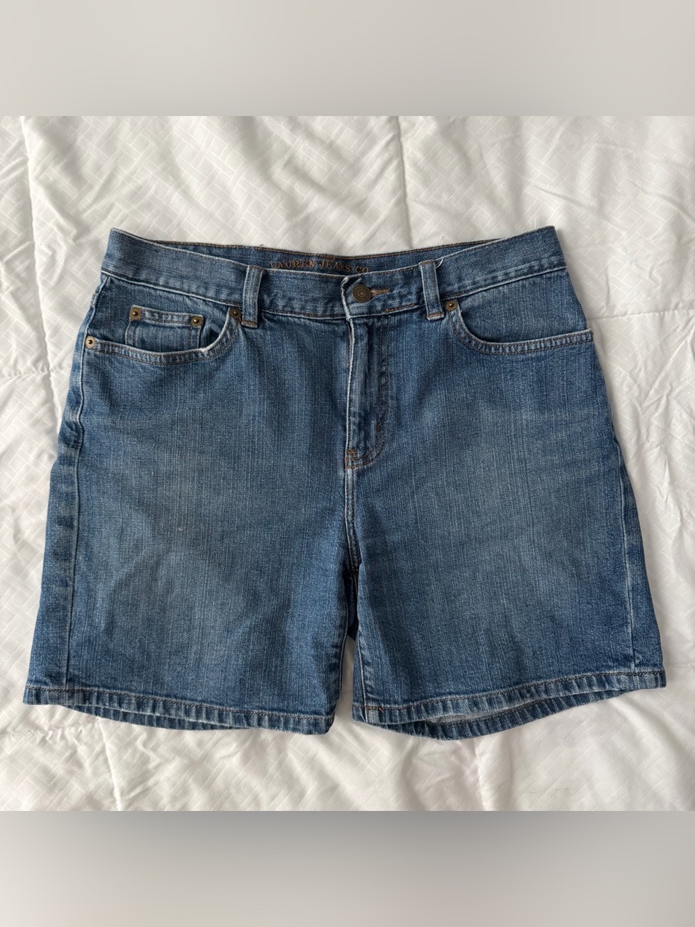 Vintage Lauren Jeans Co. Ralph Lauren Mom Denim Shorts 6P Y2K 90s Jort Americana